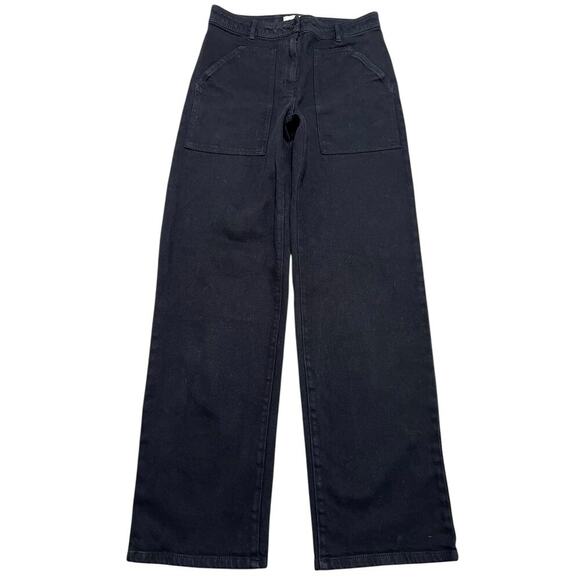 Aritzia‎ Wilfred Free Women’s Modern Utility Pants in Black - size 4 - Picture 2 of 10